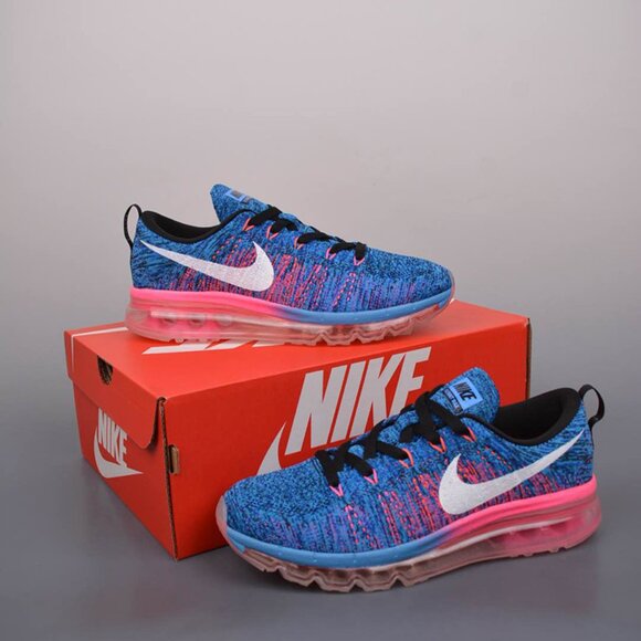 Air Max Flyknit Racer "Multicolor" Sneakers Blue - Picture 1 of 9